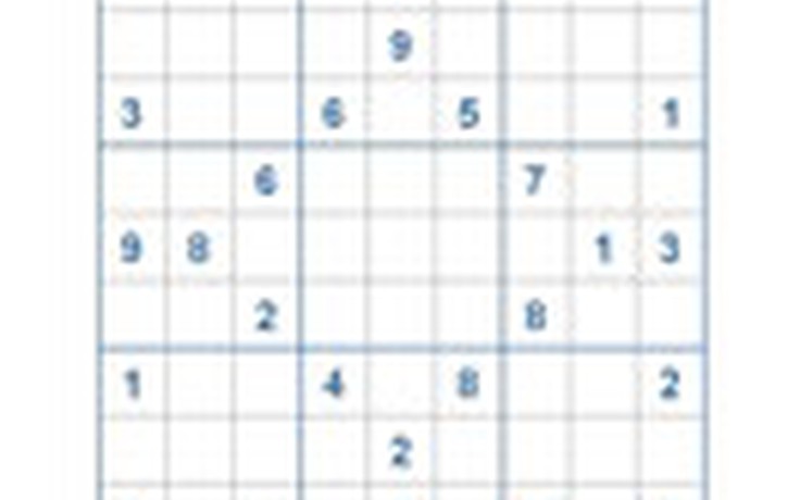 Mời các bạn thử sức với ô số Sudoku 2404 mức độ Khó